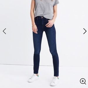 Madewell 10” Highrise Skinny Skinny sz 26 indigo
